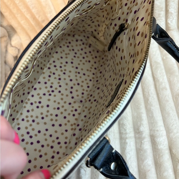 Kate Spade Black and White Satchel - Picture 3 of 9